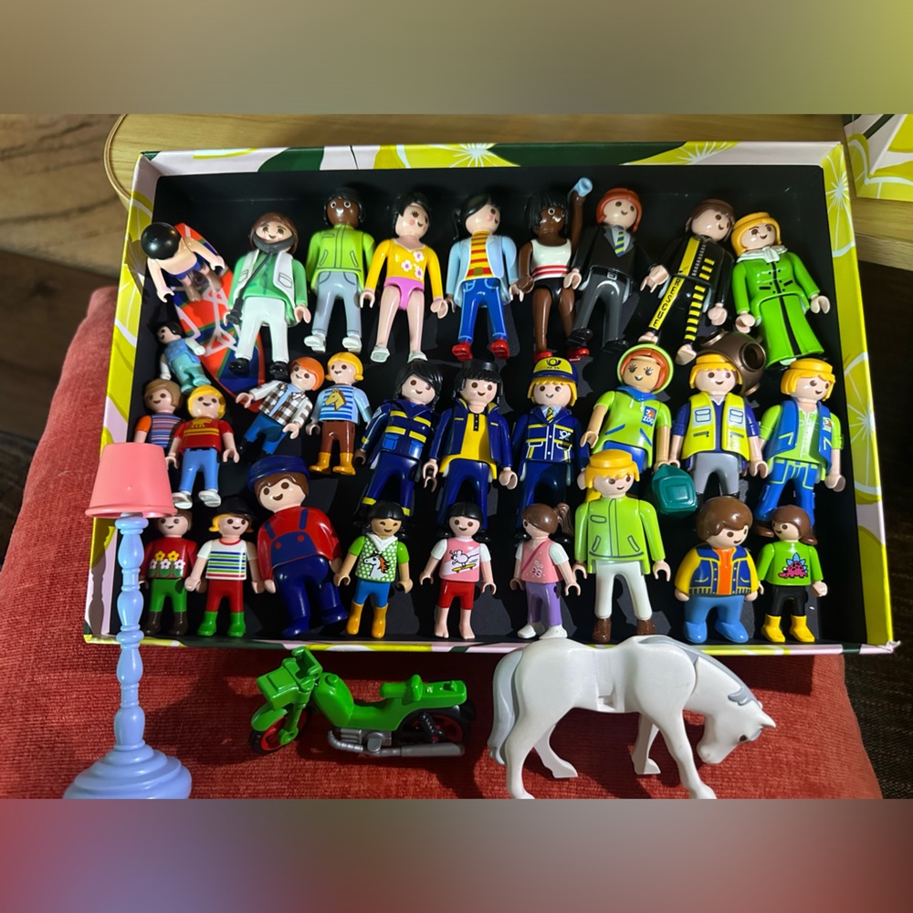Large lot of Playmobil Figures!